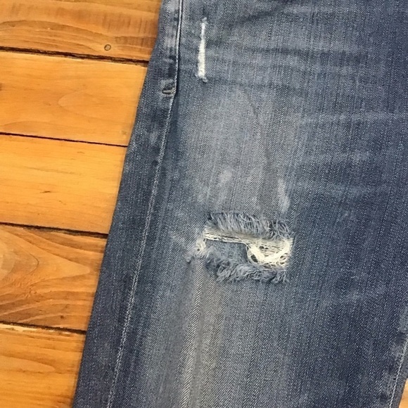 AGOLDE jeans premium denim high-rise ripped skinny stretch 26 distressed blue - Picture 7 of 15
